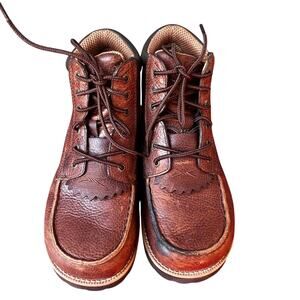 Twisted X Shoe Boots Women’s SZ 8M WCU003 Peanut Pebble Leather Wide Round Toe